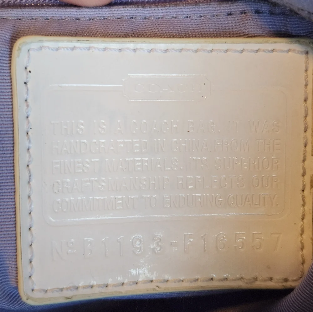 Coach Kyra Signature Khaki Messenger Shoulder Bag Purse